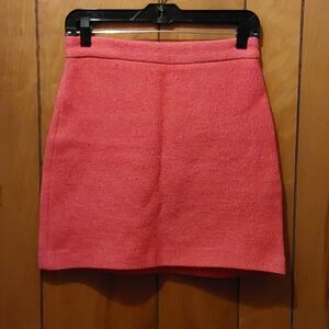 Zara Coral A-Line Skirt